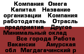 Компания «Омега Капитал › Название организации ­ Компания-работодатель › Отрасль предприятия ­ Другое › Минимальный оклад ­ 40 000 - Все города Работа » Вакансии   . Амурская обл.,Магдагачинский р-н